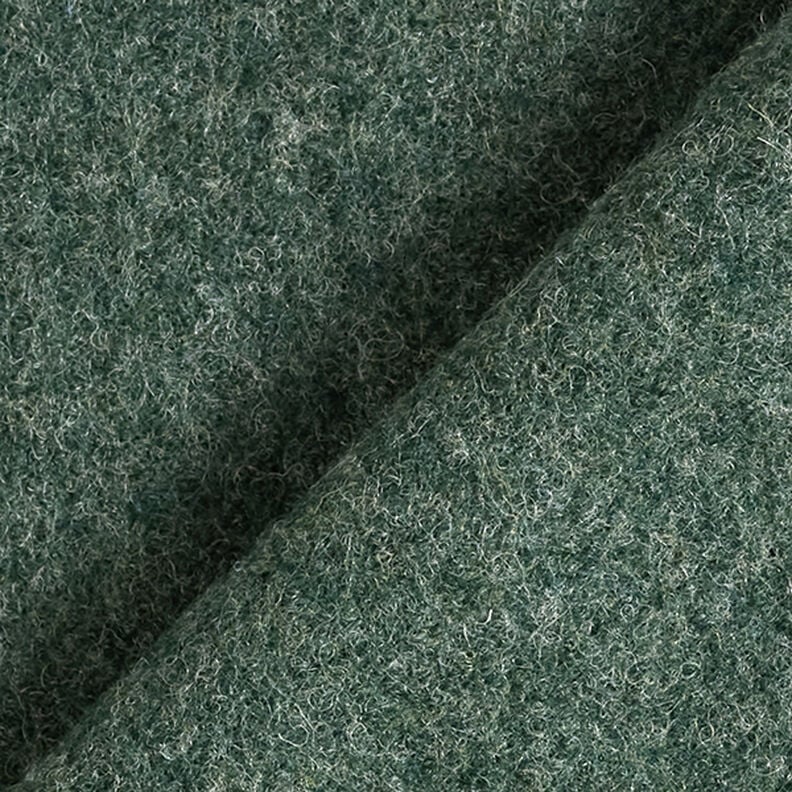 loden follato in lana mélange – verde scuro,  image number 3
