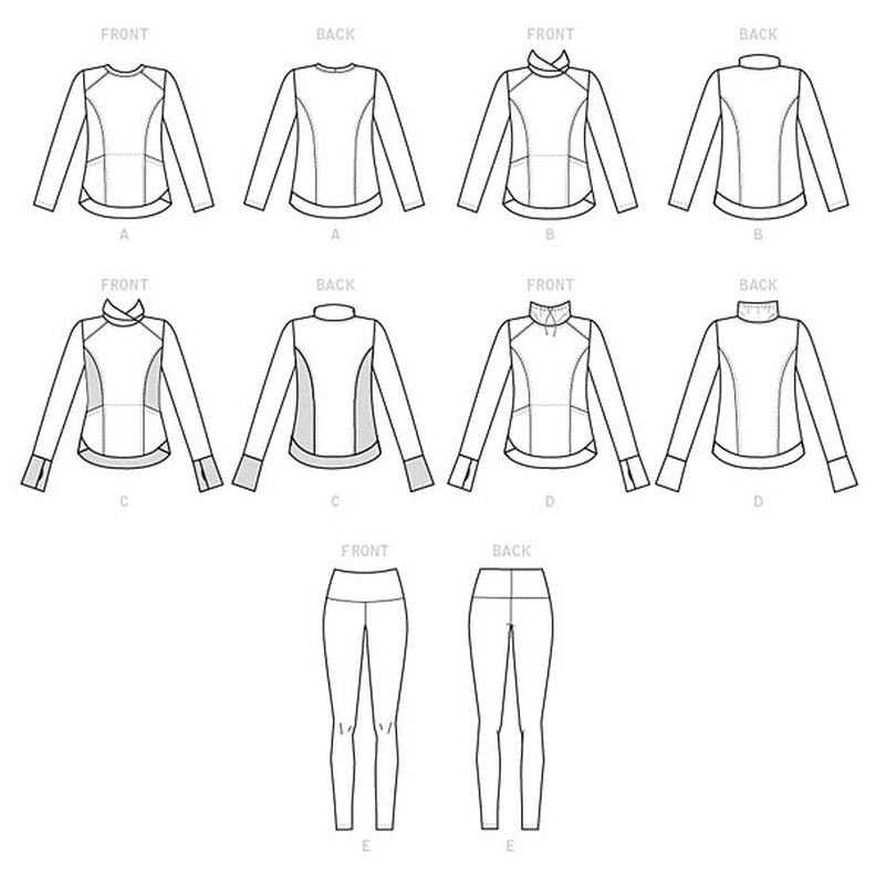 top leggings, McCalls 7874 | 42 - 50,  image number 7