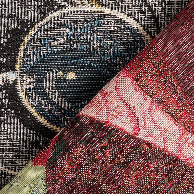 taglio di tessuto arredo gobelin gatto elegante &ndash; naturale/grigio,  image number 4