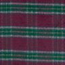 tessuto per cappotti misto lana Quadro spazzolato – rosso merlot/abete blu,  thumbnail number 1