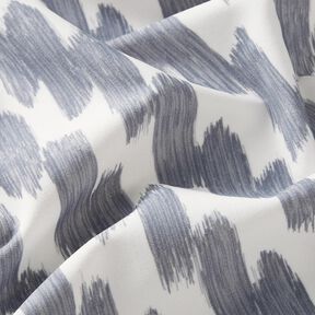 tessuto per costumi da bagno pennellate – bianco lana/grigio ardesia, 