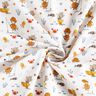 popeline di cotone Orso e topo al mare – bianco,  thumbnail number 3