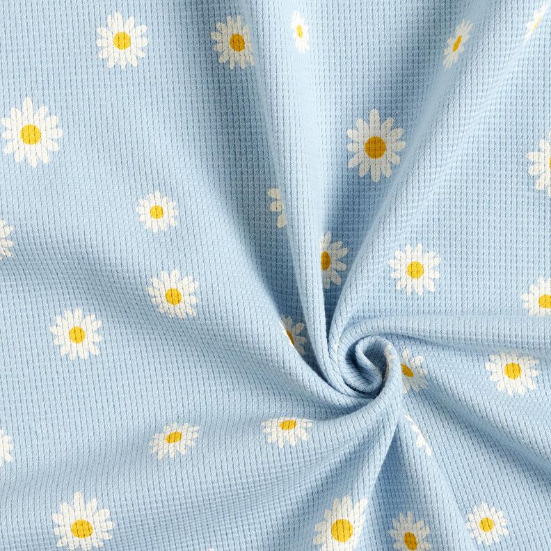 Jersey a nido d’ape margherite – blu-argento, image number 3