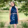 jersey di cotone Farfalle con sfumature di colori | Glitzerpüppi – blu notte,  thumbnail number 9