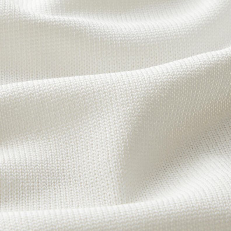 tessuto in maglia di cotone – bianco lana,  image number 2