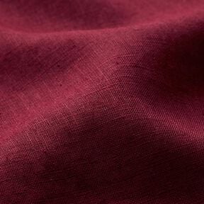 Leggero misto lino prelavato – rosso Bordeaux, 