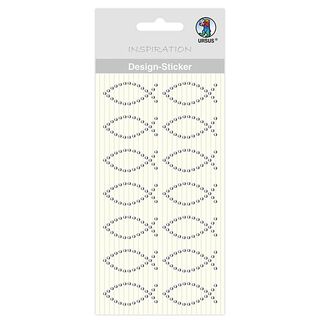 Adesivi design battesimo [ 14 pezzo/i ] – argent metallica, 