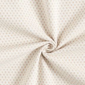 tessuto arredo Jacquard Piccoli rombi – beige scuro, 