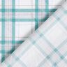Tessuto di cotone a quadri tartan – bianco/turchese,  thumbnail number 4