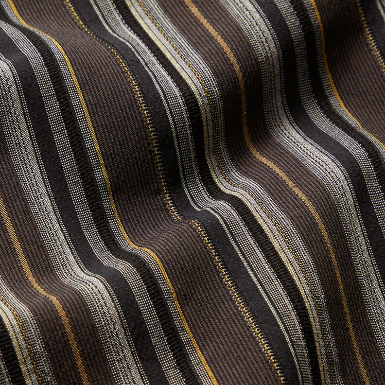 Misto cotone a righe – marrone nerastro,  image number 2