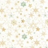 tessuto in cotone popeline Grandi stelle – bianco lana/oro,  thumbnail number 1