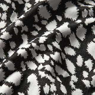 jersey jacquard, motivo a macchie – nero/bianco, 