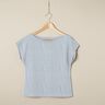 Jersey in cotone a righe sottili – anacardo/azzurro,  thumbnail number 7