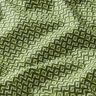tessuto in cotone cretonne motivo zigzag etnico – verde,  thumbnail number 2