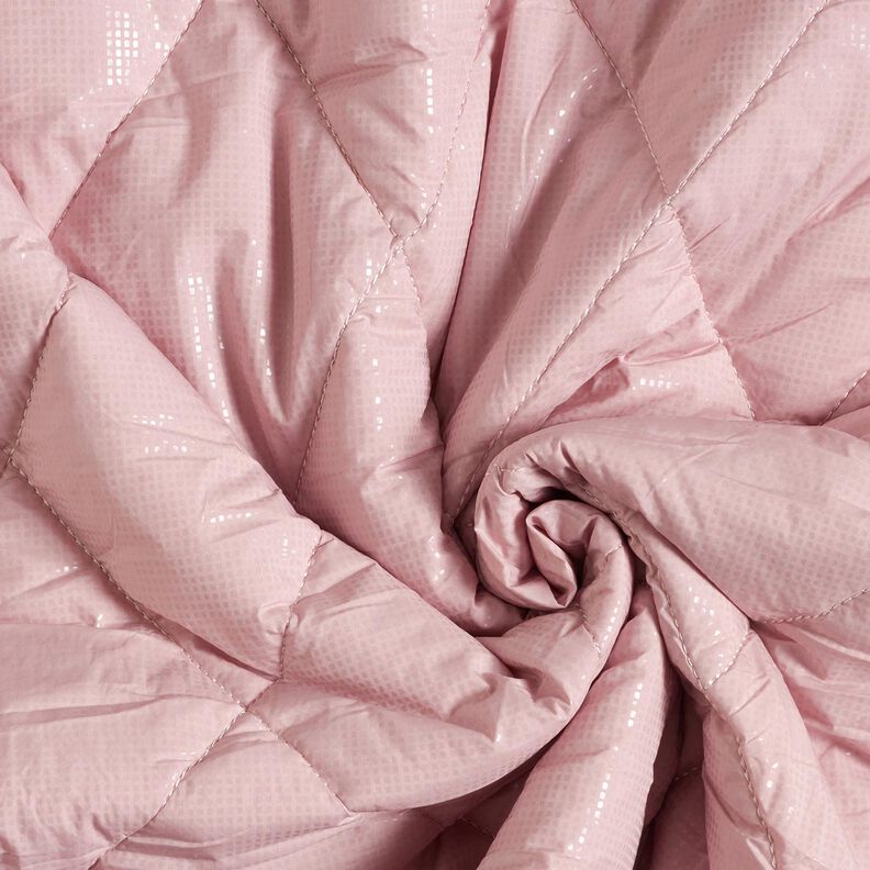 tessuto trapuntato Rombi leggermente lucenti – rosa chiaro,  image number 3