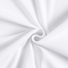 Jersey a nido d’ape tinta unita – bianco, 