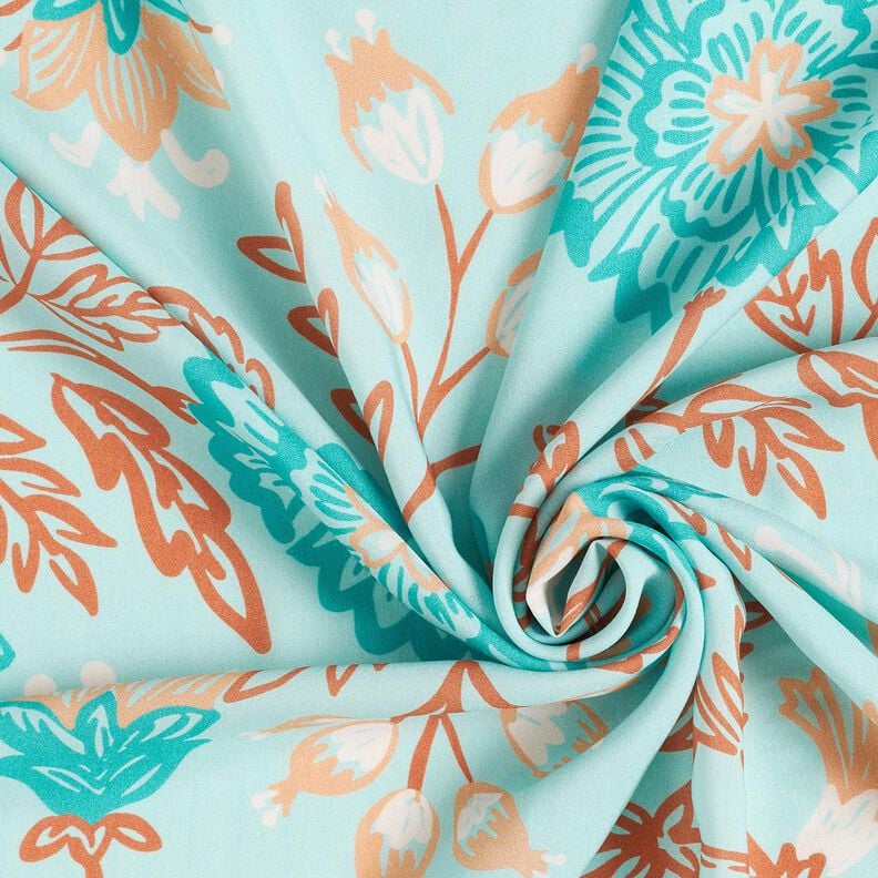 viscosa voile Fiori Tiffany – turchese chiaro,  image number 3