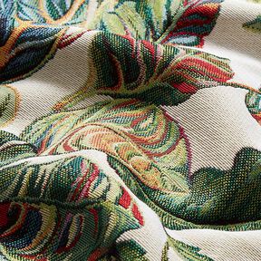 jacquard gobelin palma Monstera – verde/rosso, 