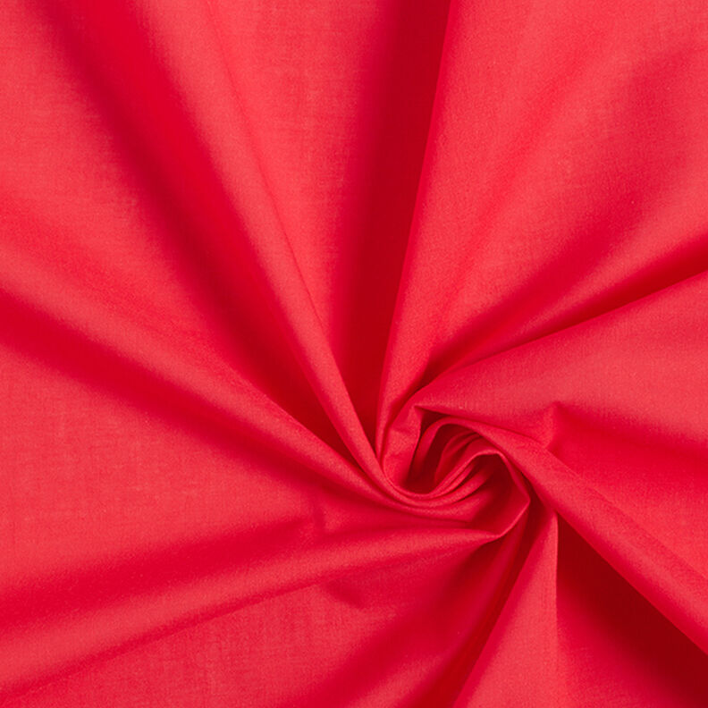 batista di cotone tinta unita – rosso,  image number 1