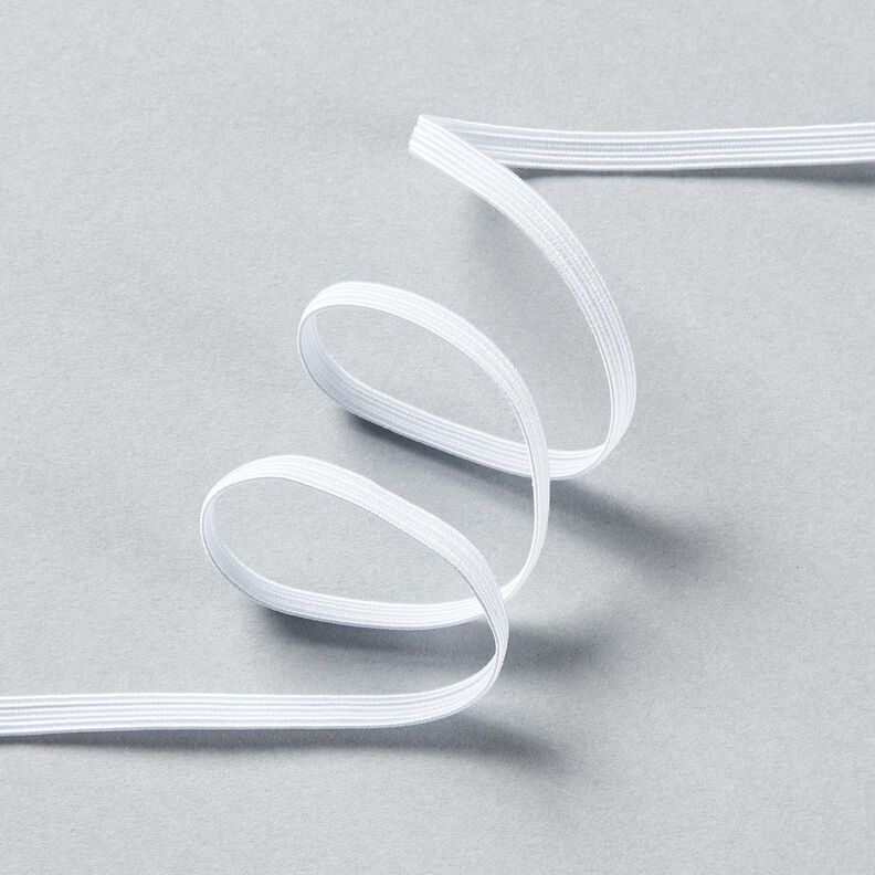 Nastro elasticizzato [10 m | 5 mm] – bianco,  image number 2