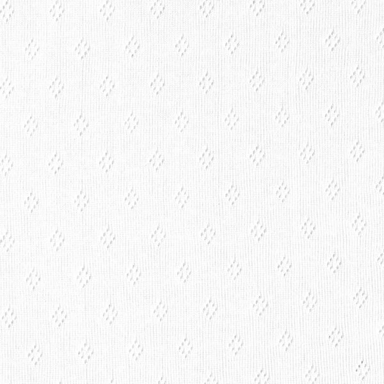 jersey maglia fine con motivi traforati – bianco,  image number 1