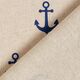 tessuto arredo mezzo panama ancore – blu marino/naturale,  thumbnail number 4