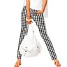 Pantalone elasticizzato a quadretti Vichy – nero/bianco,  thumbnail number 5