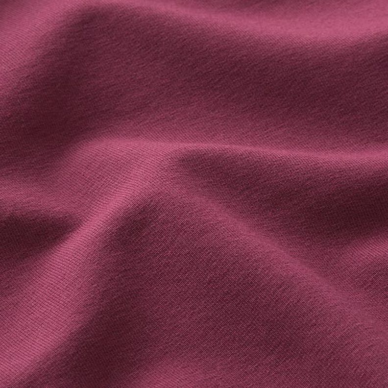 felpa di cotone leggera tinta unita – rosso Bordeaux,  image number 4