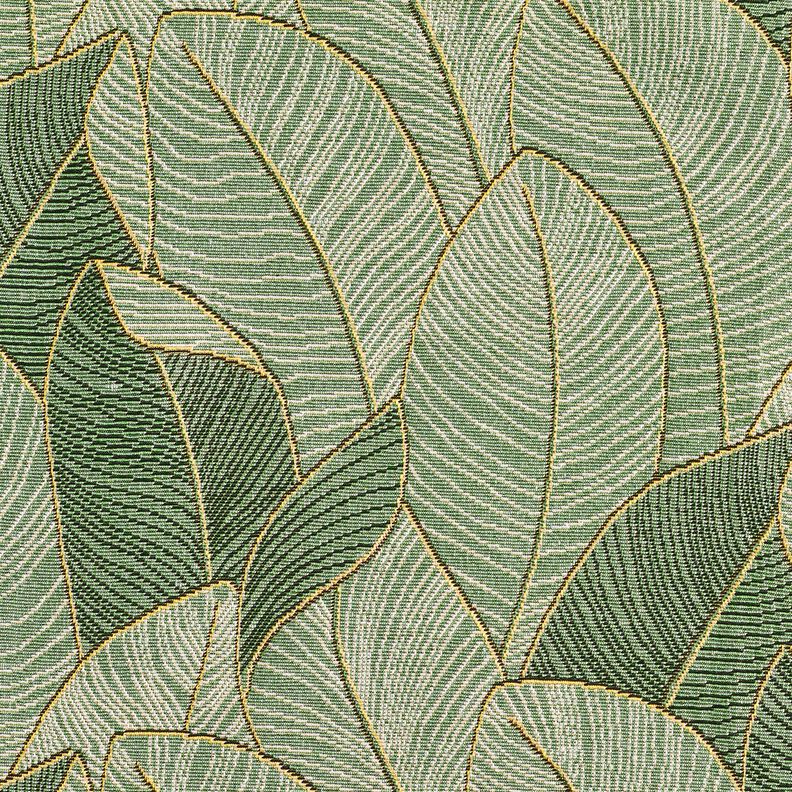 tessuto arredo gobelin Mare di foglie – verde chiaro/nero,  image number 6