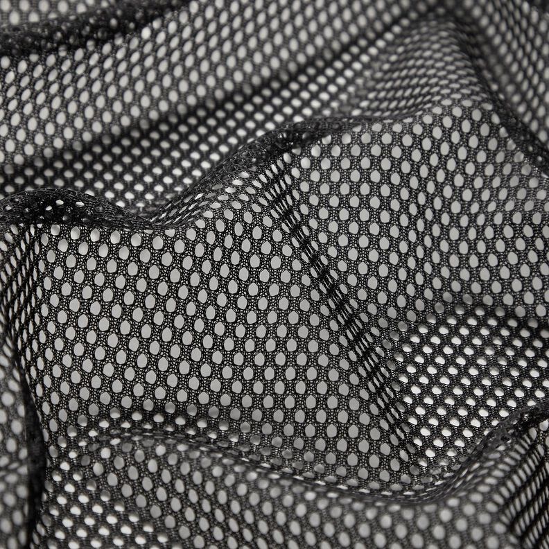 Tessuto a maglia grezzo funzionale – nero,  image number 4