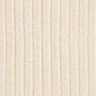 tessuto in maglia Ajour eleganti strisce glitterate – crema,  thumbnail number 1