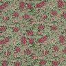 tessuto arredo mezzo panama Fiori di gelsomino – pino scuro/rosso Bordeaux,  thumbnail number 1