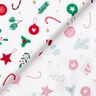 tessuto in cotone cretonne Decorazioni natalizie – bianco/verde,  thumbnail number 4