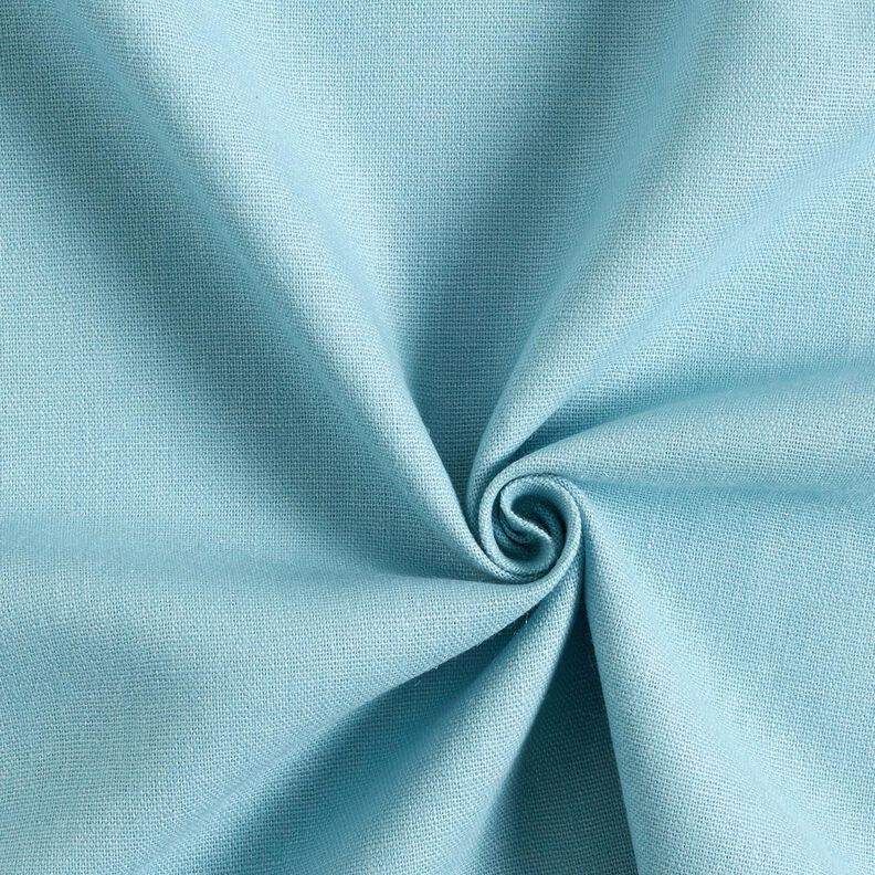 Tessuto in puro lino pesante tinta unita – azzurro,  image number 1