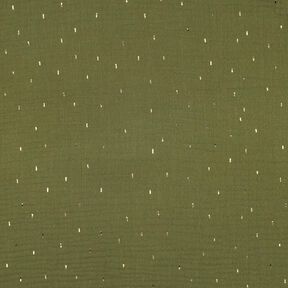 mussolina / tessuto doppio increspato rettangolo stampa laminata | Poppy Fabrics – pino/oro effetto, 