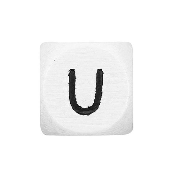 Lettere dell’alfabeto legno U, bianco, Rico Design,  image number 1