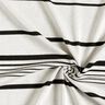 Tessuto jacquard a righe irregolari – bianco lana/nero,  thumbnail number 4