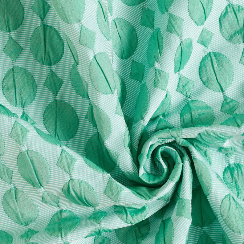 cloqué Pois e diamanti – verde salvia/blu ghiaccio,  image number 3