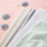 mussolina / tessuto doppio increspato righe tinte in filo | Poppy – bianco/blu marino,  thumbnail number 7
