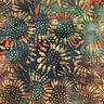tessuto in cotone Soli Batik – abete blu/marrone castagna,  thumbnail number 1