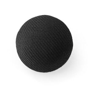 Bottone rivestito mezza sfera gloss – nero, 