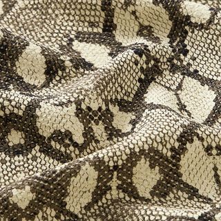 tessuto in viscosa, stampa pitonata – beige, 