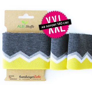 GOTS tessuto in maglia bio per bordi e polsini CUFF ME ICON [140 cm | 8 cm] | Albstoffe, 