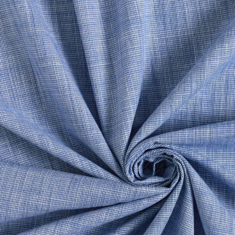 Mini pied de poule in tessuto di cotone – bianco/colore blu jeans,  image number 3