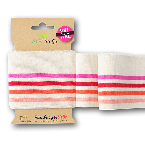GOTS tessuto in maglia per bordi e polsini CUFF ME COLLEGE [ 140 cm | 7,5 cm ] | Albstoffe,  image number 1