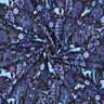 French terry, felpa estiva foresta incantata stampa digitale | Poppy Fabrics – nero-azzurro/lillà,  thumbnail number 3