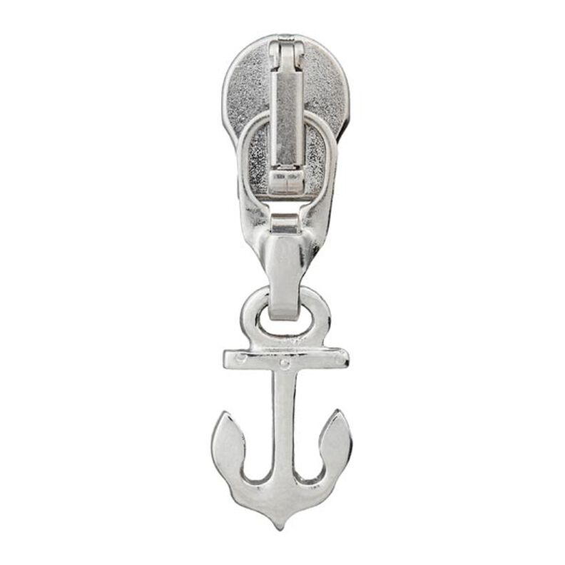 tiretto cerniera lampo, ancora, 5 mm | Prym – argent metallica,  image number 1