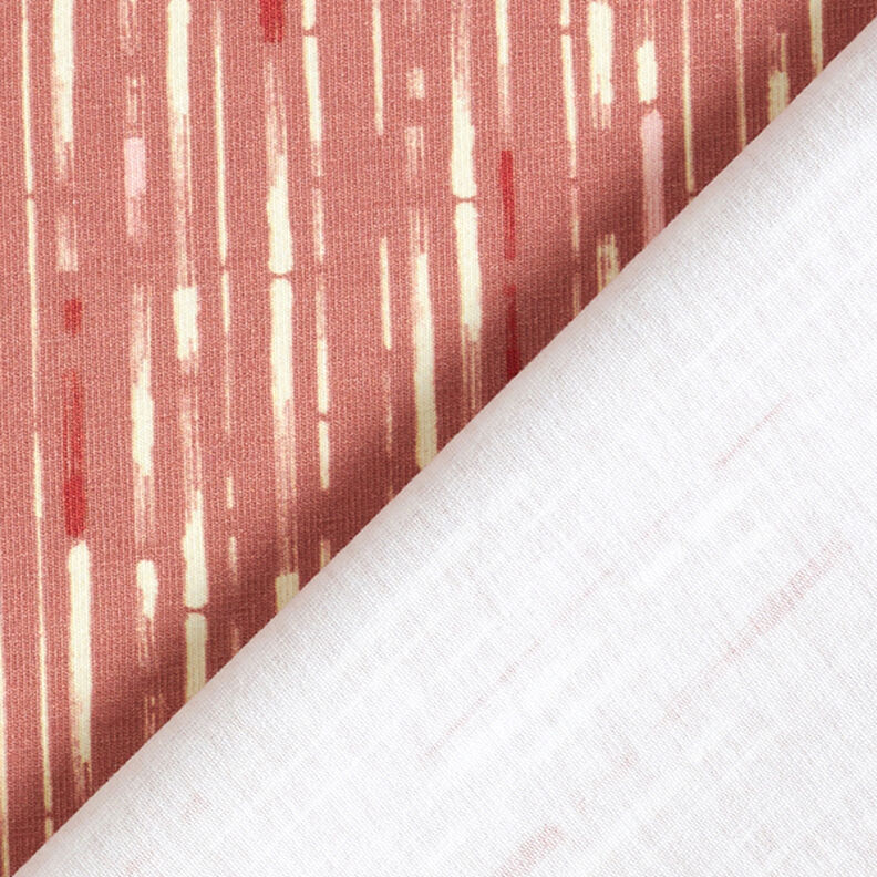 GOTS jersey di cotone righe | Tula – rosa anticato/terracotta,  image number 4