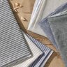 misto cotone-lino righe ampie – blu notte/bianco,  thumbnail number 5