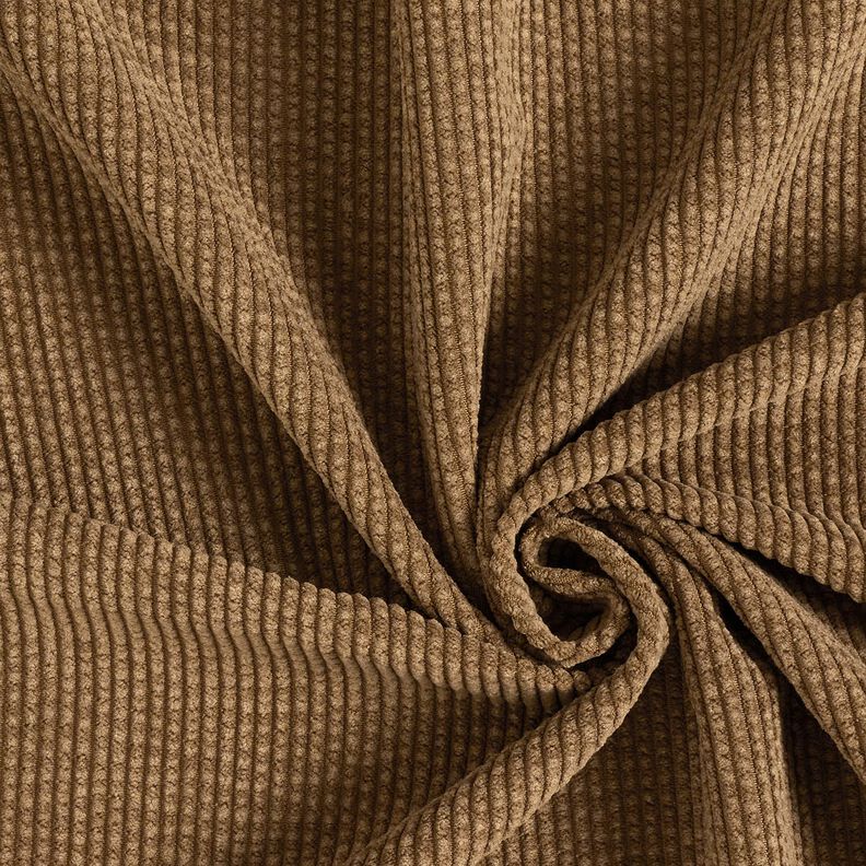 velluto a coste larghe Bubble tinta unita – marrone,  image number 1